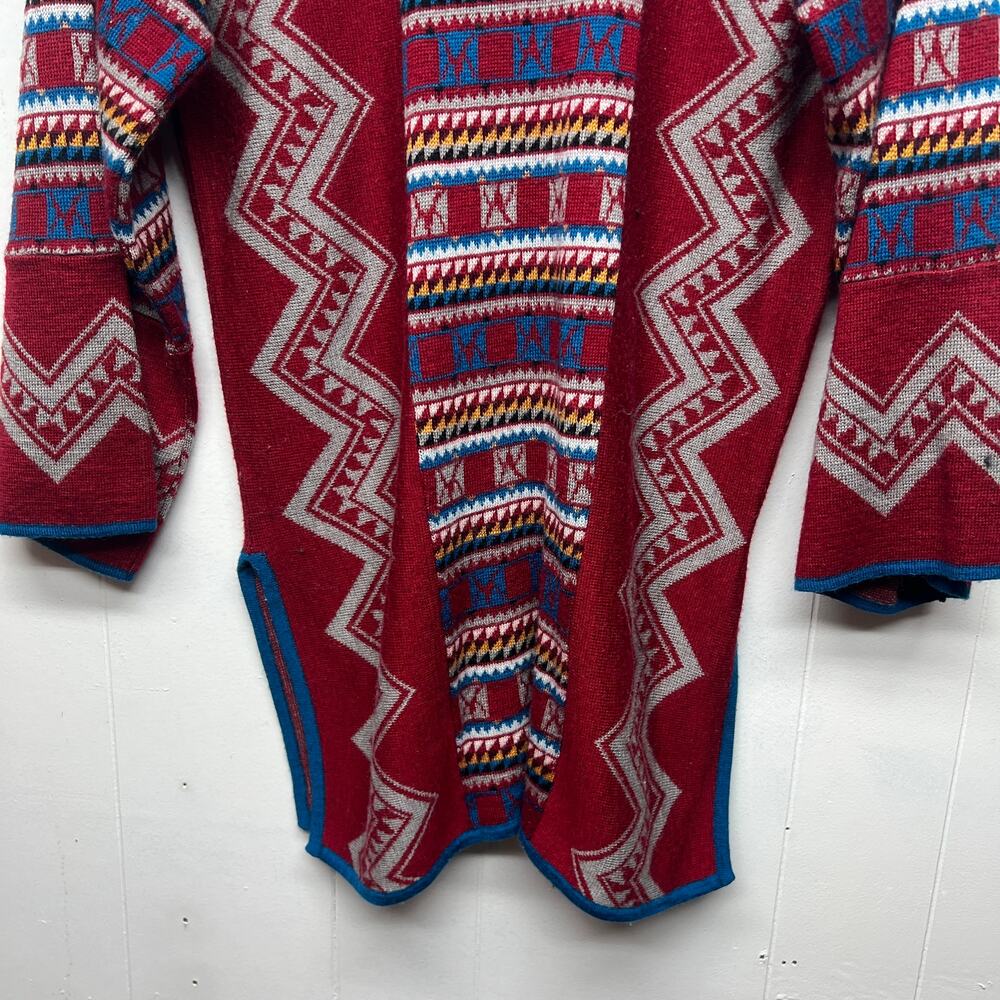 Catalina Wool Blend Vintage Aztec Print Women's Long Sleeve Sweater Size Medium - Picture 9 of 12